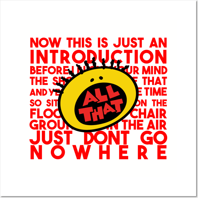 All That! Theme song Wall Art by Classic_ATL